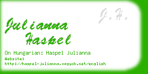 julianna haspel business card